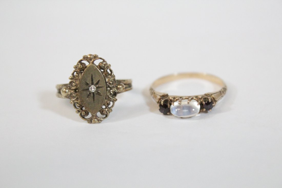 2 Victorian 10K Y/G rings (1 of 10)