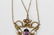 Victorian 10K amethyst & pearl pendant w/ necklace - 3