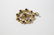 Victorian 9K rose gold pendant w/ garnet & pearls - 3