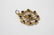 Victorian 9K rose gold pendant w/ garnet & pearls - 4
