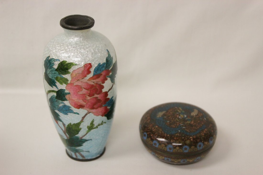 2 antique Japanese cloisonne pieces (1 of 9)