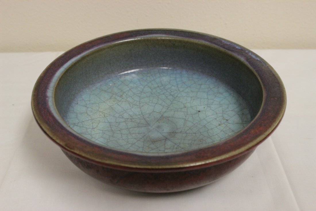 Chinese red glazed large brush wash (1 of 9)