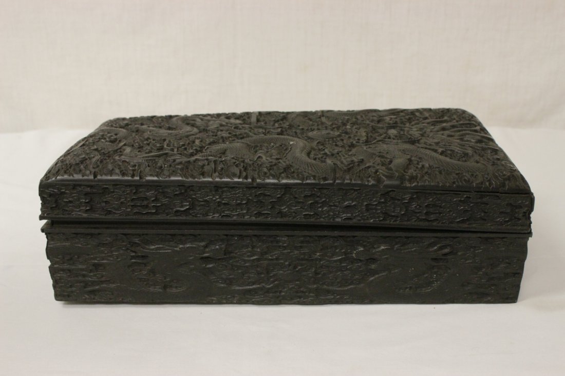 Finely carved rosewood box (1 of 8)