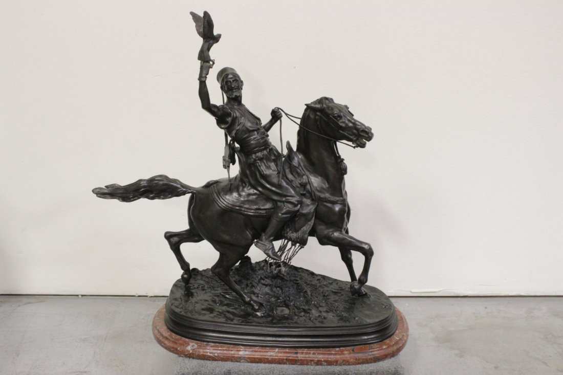 A large bronze sculpture on marble basse (1 of 10)