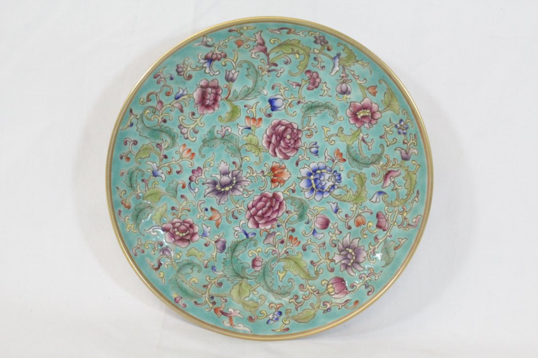 Beautiful Chinese famille rose porcelain plate (1 of 10)