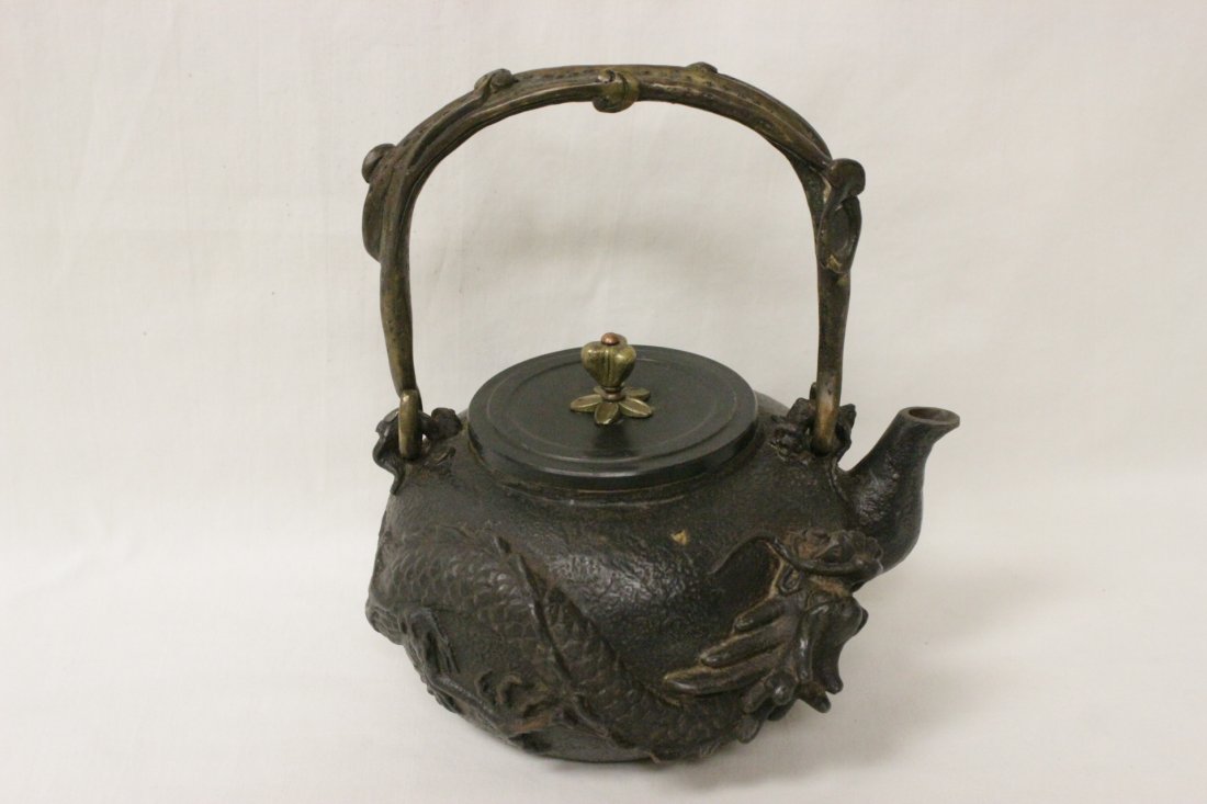Chinese bronze teapot (1 of 10)