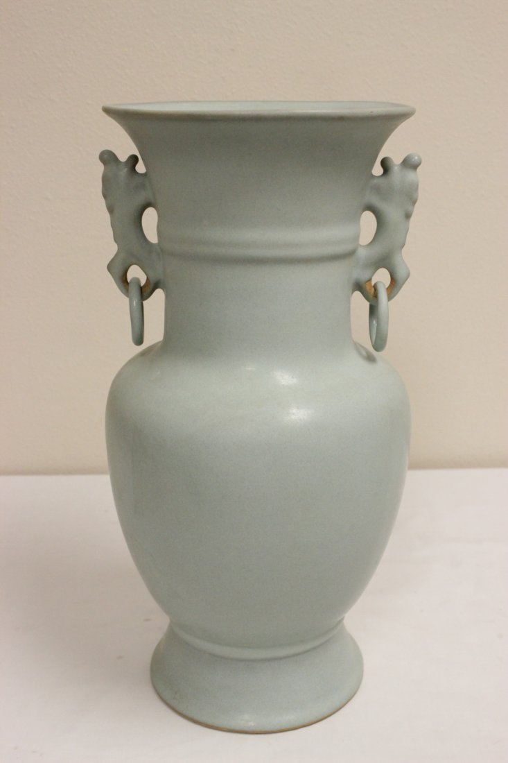 Chinese Song style large light blue glazed vase (1 of 9)