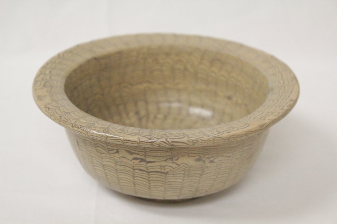 Marble glazed small bowl (1 of 9)