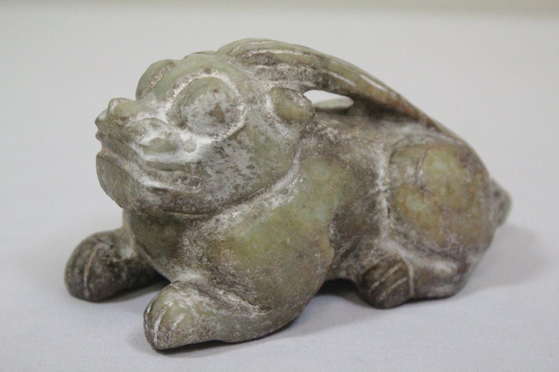 Chinese jade carved qilin (1 of 10)