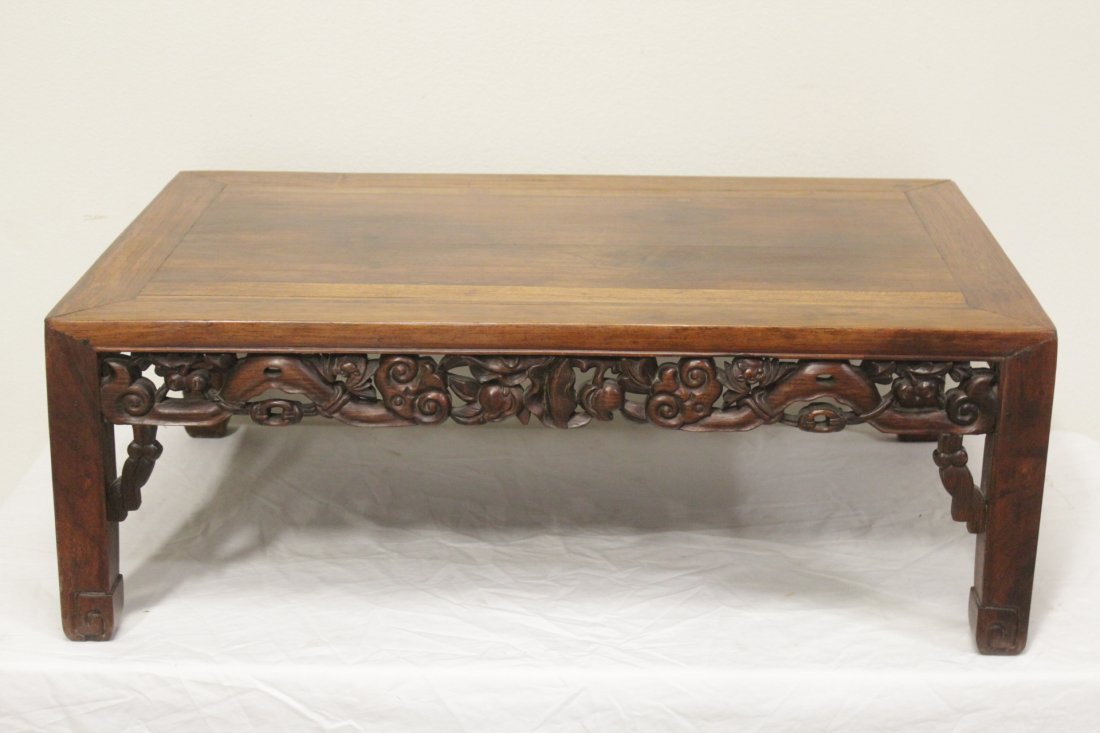 Chinese antique rosewood low table (1 of 10)