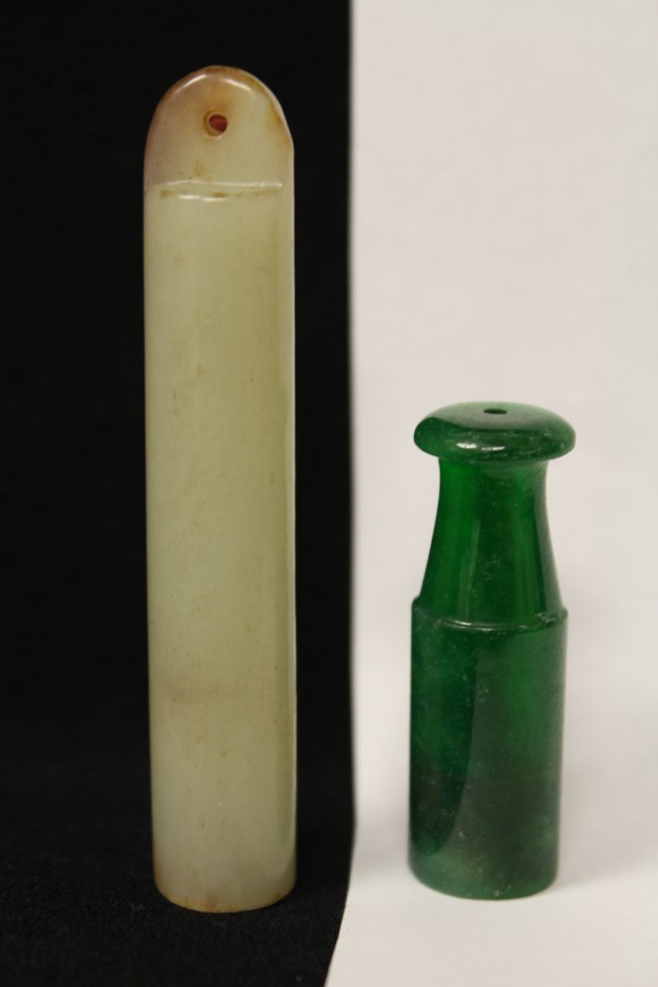 2 jade like stone ornament (1 of 9)