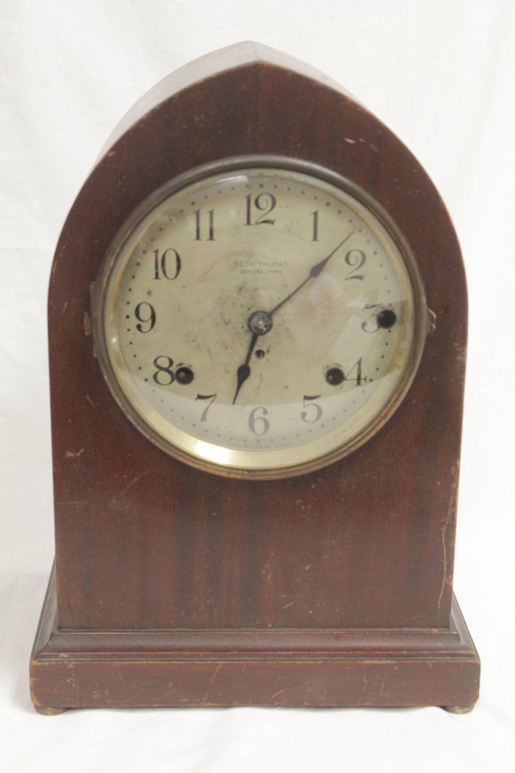 Rare wood case table clock by Seth Thomas (1 of 10)