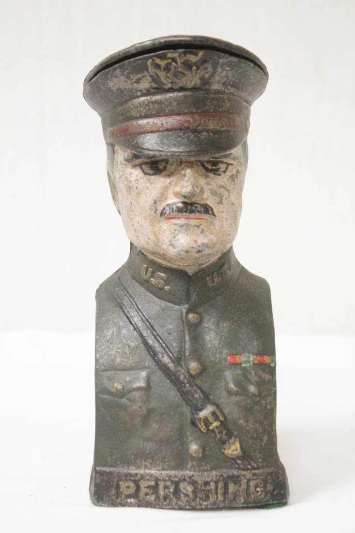Vintage cast iron bank "Pershing" (1 of 9)