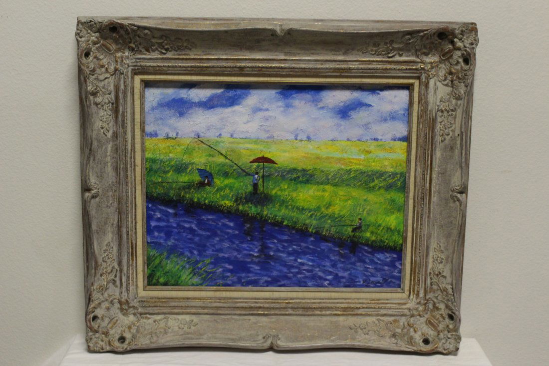 Oil on canvas, signed M. Jewell (1 of 10)