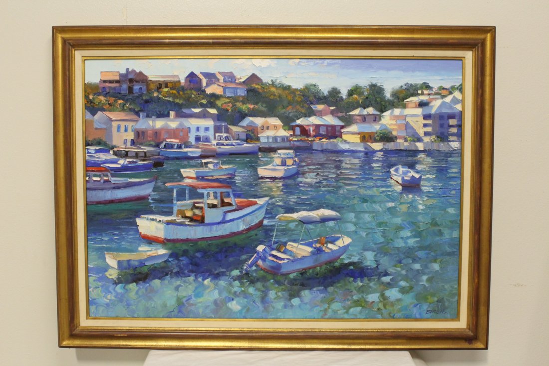 Beautiful oil on canvas by Howard Behrens (1 of 9)