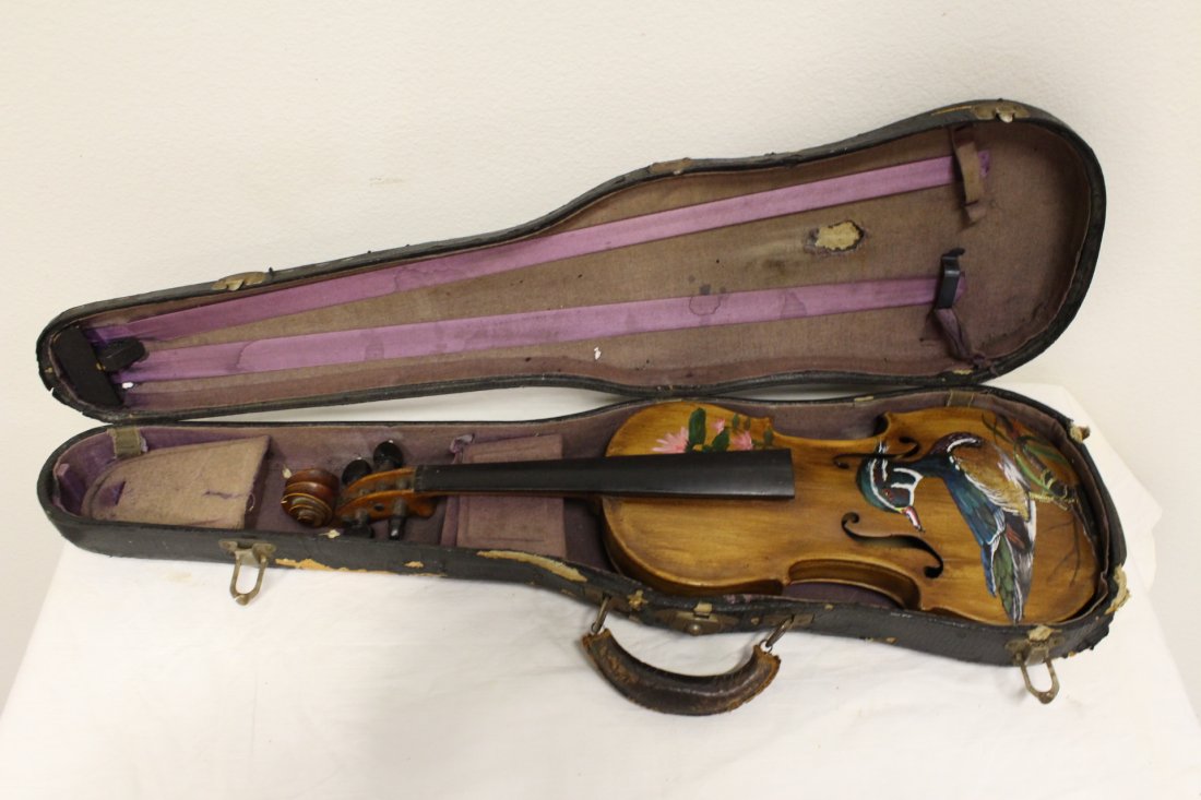 A vintage violin: A vintage violin, 23.5"L