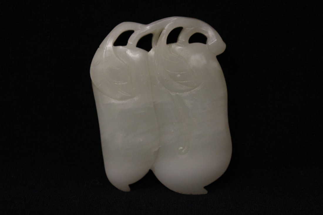 Chinese antique white hetian jade carving (1 of 9)