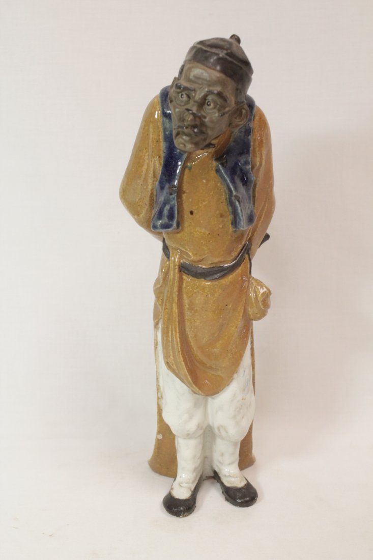 Chinese 19th/20th c. porcelain sculpture, artist seal (1 of 10)