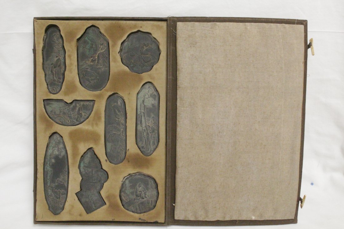 9 Chinese ink sticks in original presentation box (1 of 10)