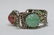 Chinese silver tourmaline jadeite bracelet - 6