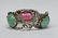 Chinese silver tourmaline jadeite bracelet - 7