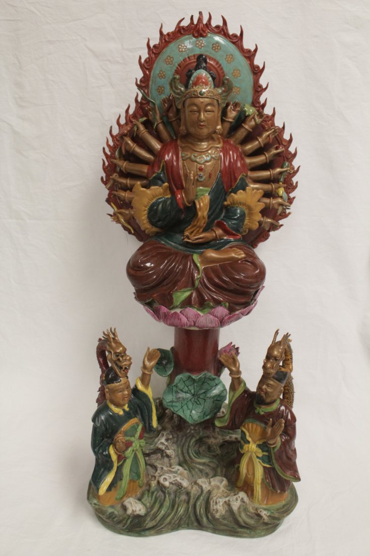 Chinese famille rose Buddha, Yungzheng mark (1 of 10)