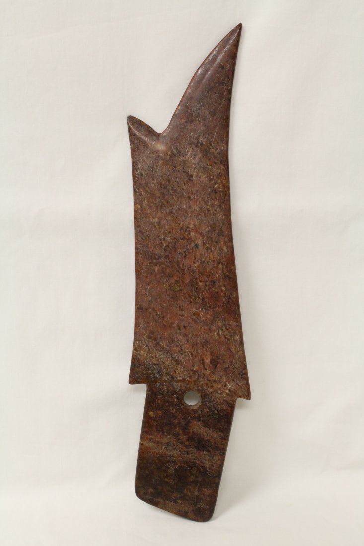 Chinese jade carved archaic style ritual ornament (1 of 10)