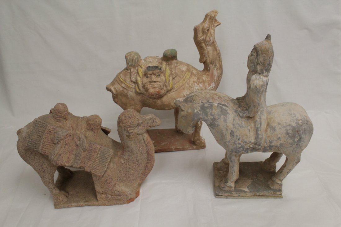 3 Chinese Tang sancai style pottery pieces (1 of 10)