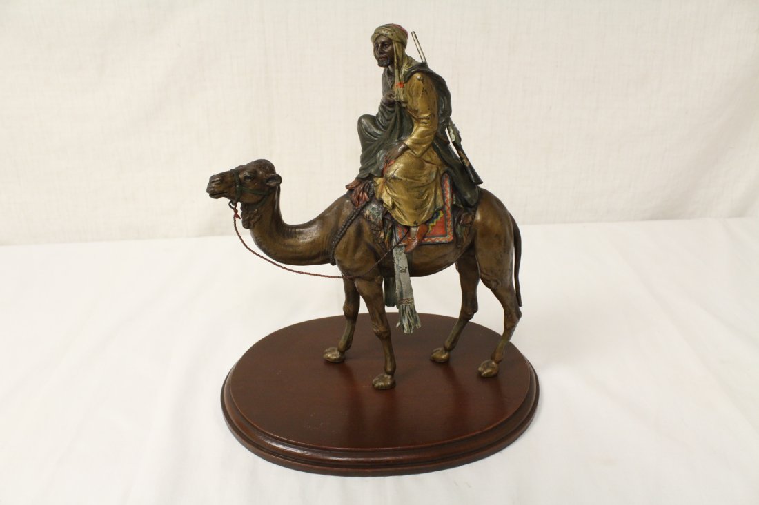 cold painted antique Austrian bronze sculpture, signed (1 of 10)