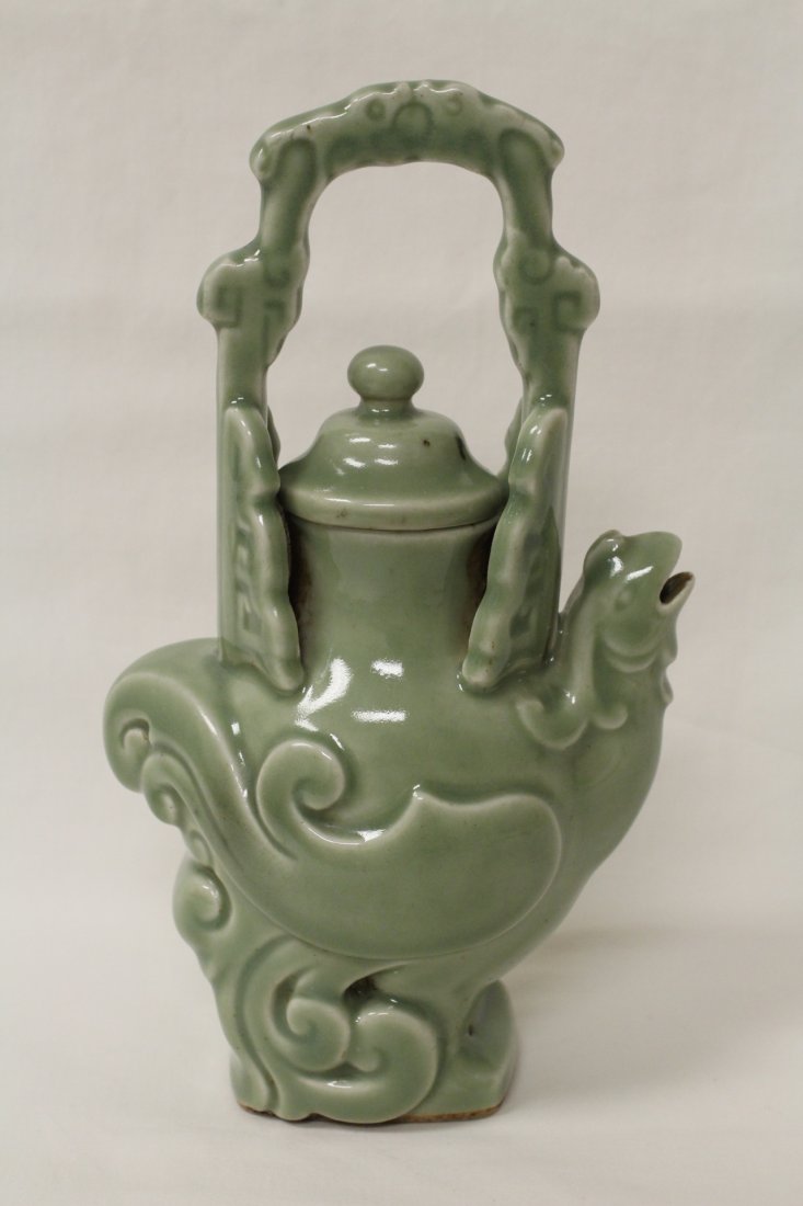Chinese Song style celadon teapot (1 of 10)