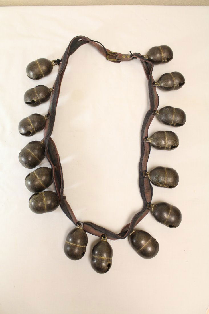 Chinese antique horse bells: Chinese antique horse bells, 42.5"L