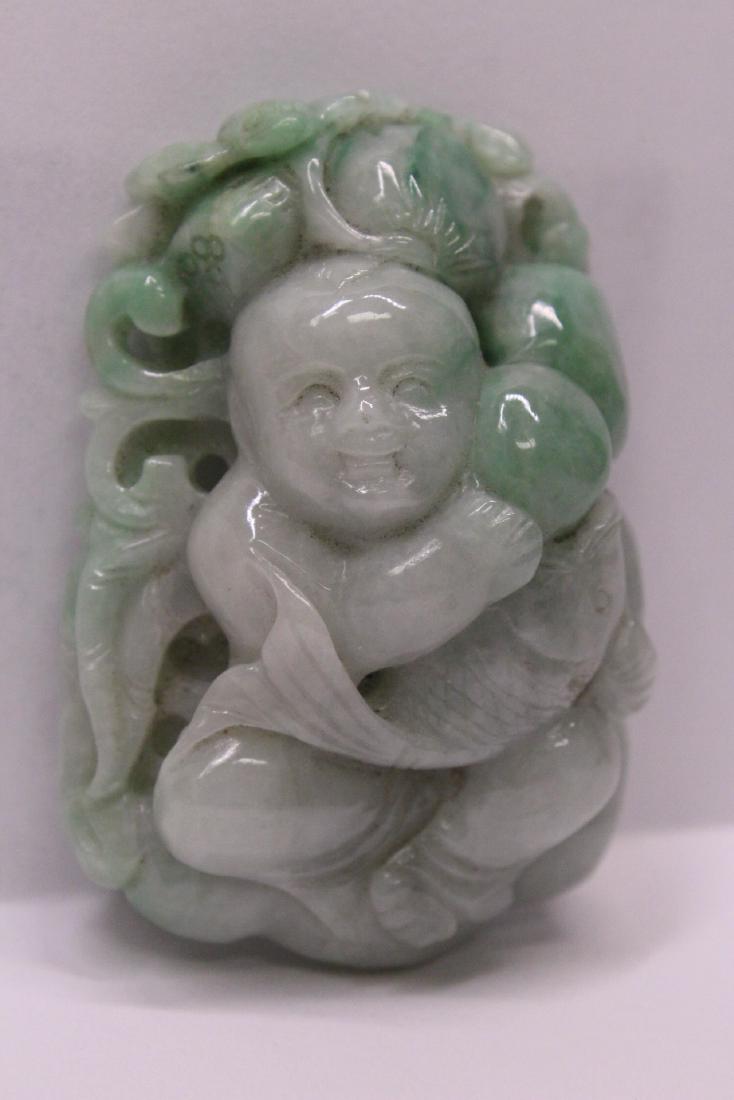 apple green jadeite carved ornament (1 of 10)
