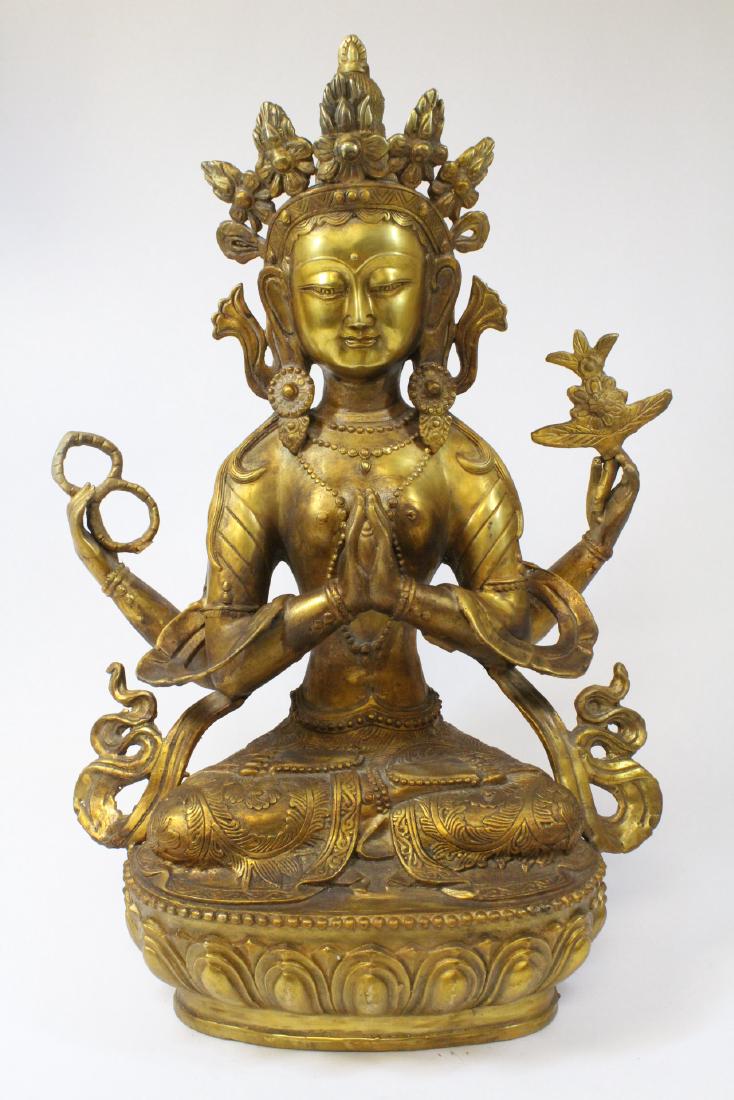 Chinese gilt bronze sculpture (1 of 10)