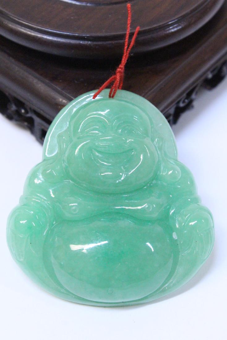 Chinese jadeite like stone carved Buddha (1 of 10)