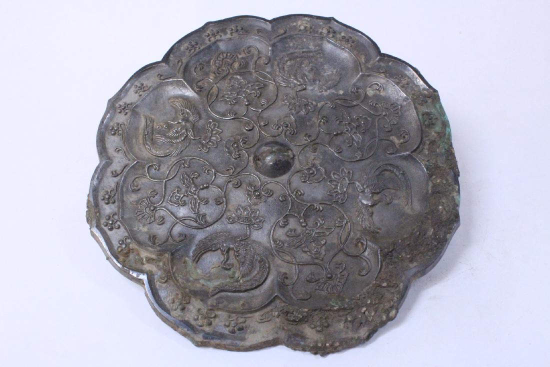 Large Chinese bronze mirror (1 of 10)