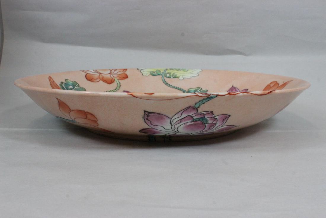 Chinese famille rose porcelain plate (1 of 9)