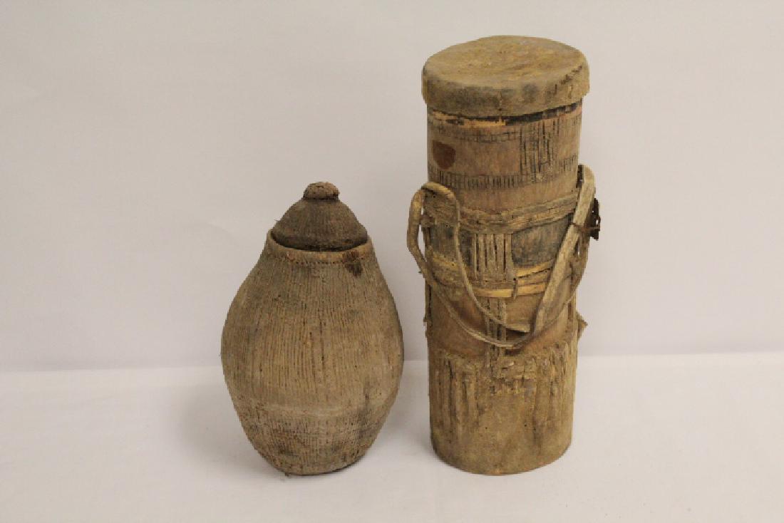 Early Indian drum & a rope weaved piece (1 of 10)