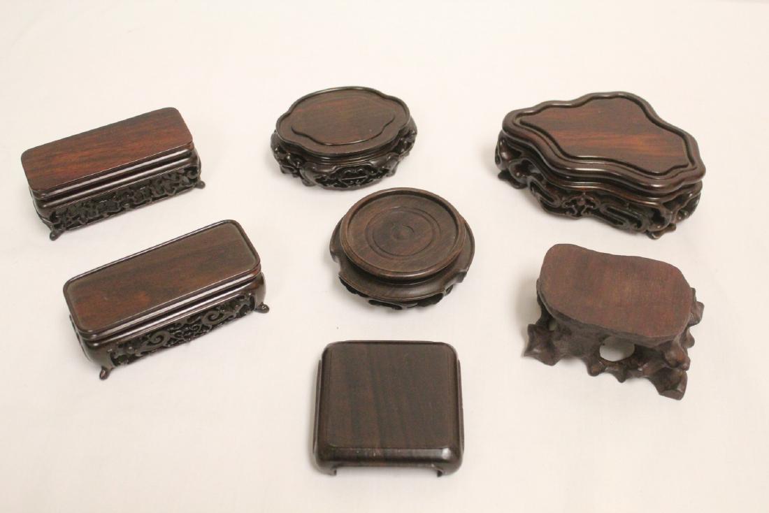 7 Chinese hand carved stands (1 of 10)