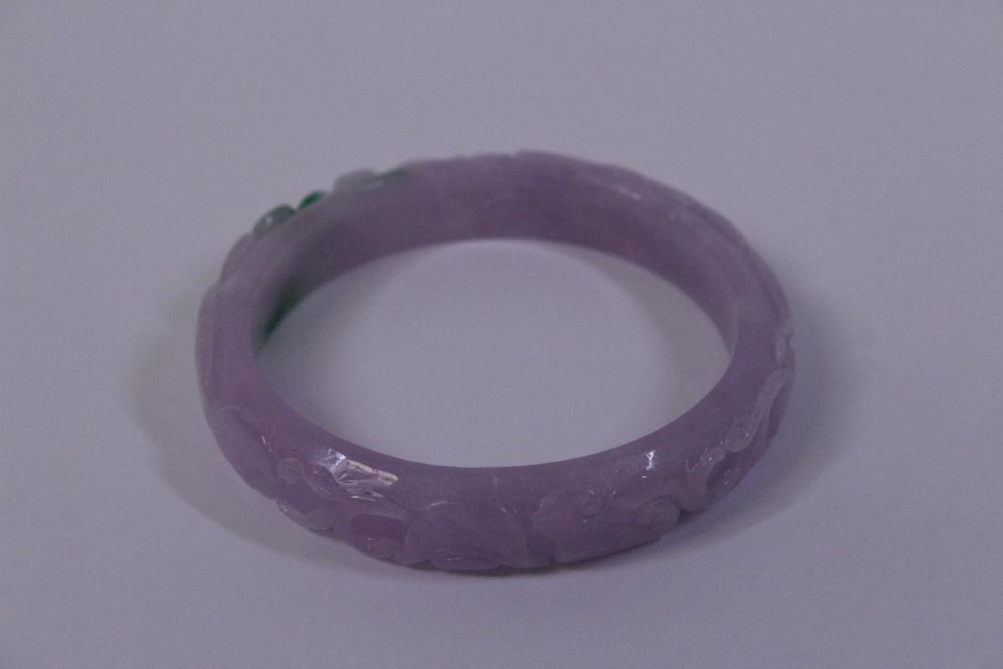 Chinese stone carved bangle bracelet (1 of 8)
