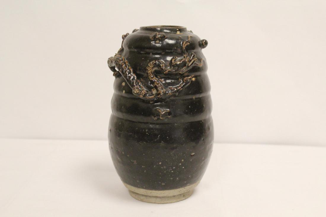 Chinese Song style black glazed jar (1 of 10)