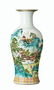 59: A large Chinese polychrome Yanyan vase, Republic pe
