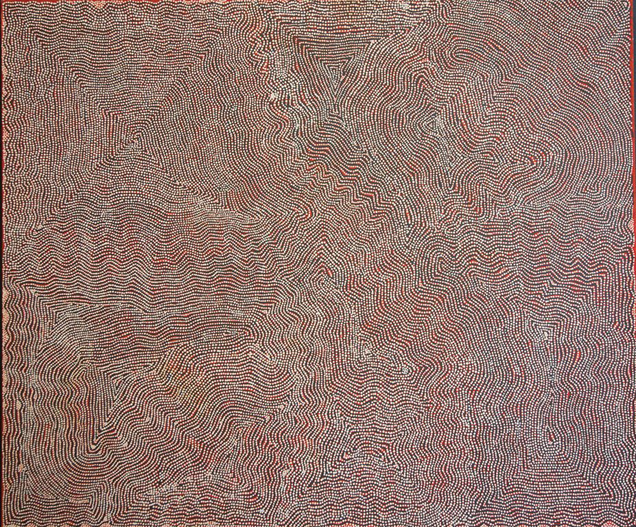 CHARLIE TJAPANGATI (BORN CIRCA 1949) Untitled, 2004: CHARLIE TJAPANGATI (BORN CIRCA 1949) Untitled, 2004 acrylic on Belgium linen 153 x 183cm Provenance Papunya Tula Artists, Alice Springs Alcaston Gallery, Melbourne Accompanying certificates of authent