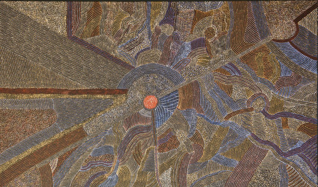 ABIE LOY KEMARRE (BORN 1972) My Country, My Perspe: ABIE LOY KEMARRE (BORN 1972) My Country, My Perspective, 1998 synthetic polymer paint on canvas 90 x 120cm Provenance Delmore Downs Gallery, Northern Territory Accompanying certificate of authenticity