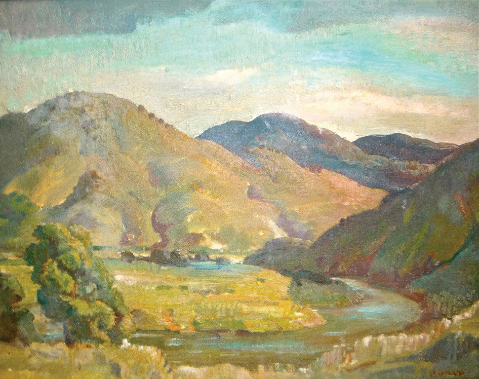 ARTHUR MURCH (1902–1989) Liverpool Ranges oil on ca: ARTHUR MURCH (1902–1989) Liverpool Ranges oil on canvas on board signed lower right 38 x 48cm Provenance Leonard Joel, 19 September 2010, Lot 133