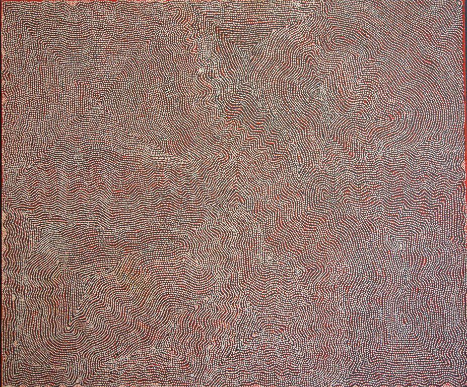 CHARLIE TJAPANGATI (BORN CIRCA 1949) Untitled, 200: CHARLIE TJAPANGATI (BORN CIRCA 1949) Untitled, 2004 acrylic on Belgium linen 153 x 183cm Provenance Papunya Tula Artists, Alice Springs Alcaston Gallery, Melbourne Accompanying certificates of authent