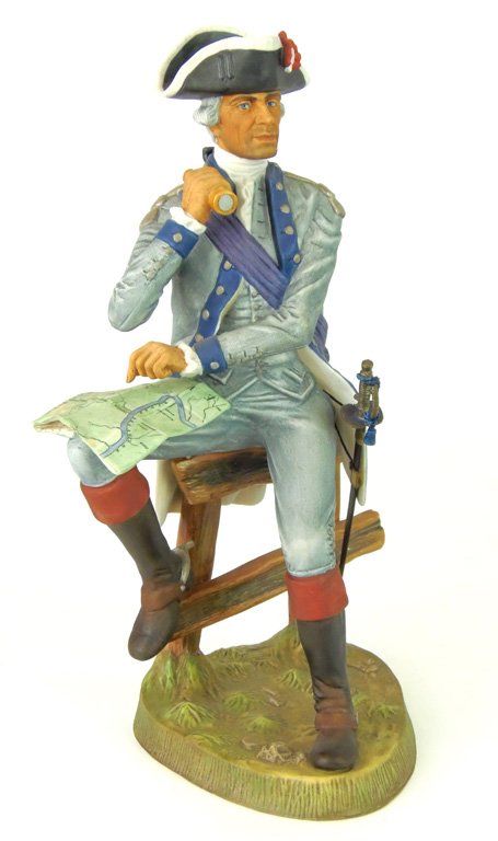 A Royal Doulton figure, Williamsburg Soldiers of the Re: A Royal Doulton figure, Williamsburg Soldiers of the Revolution, Major, 3rd New Jersey Regiment, 1776 by Eric J Griffiths HN2752 edition no. 342 26cm high