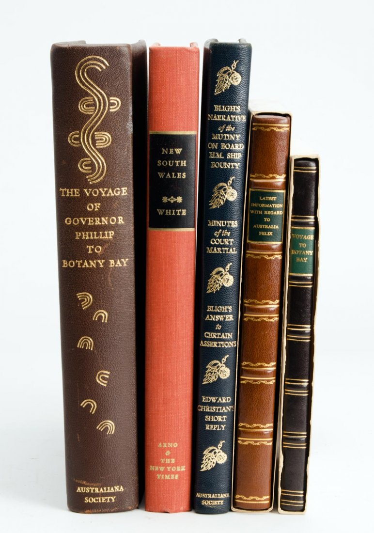 Botany Bay & New South Wales: "The Voyage of Governor: Botany Bay & New South Wales: "The Voyage of Governor Phillip To New South Wales" [Adelaide, 1950] facsimile L/E: 554/1000; "Journal of a Voyage to New South Wales" by John White [New York, 1971] repr