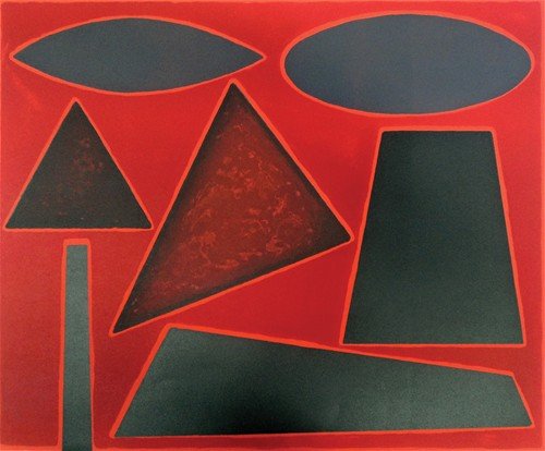 John Coburn, Jazz Series Downtown: John Coburn, Jazz Series Downtown screenprint 50 x 60 cm signed, titled, and dated 18/40 in pencil to margin