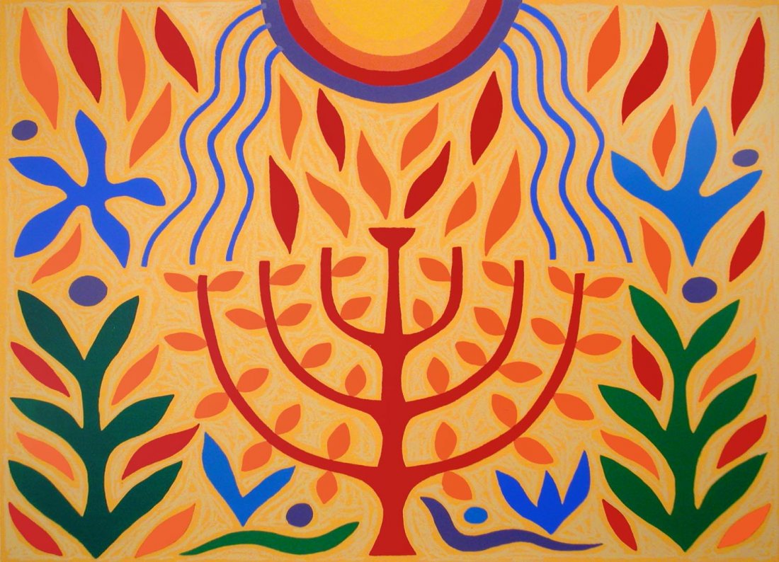 JOHN COBURN (1925-2006) Tree of Life 1998: JOHN COBURN (1925-2006) Tree of Life 1998 screenprint 17/99 signed, dated, titled and editioned to margin 52 x 70 cm