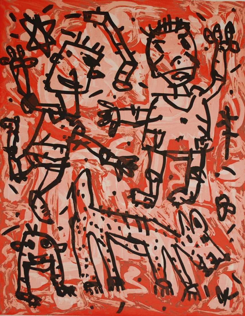 DAVID SCOTT LARWILL (1956-2011) Dog 2006: DAVID SCOTT LARWILL (1956-2011) Dog 2006 etching A/P IX/X signed, dated, titled and editioned to margin 78 x 59 cm